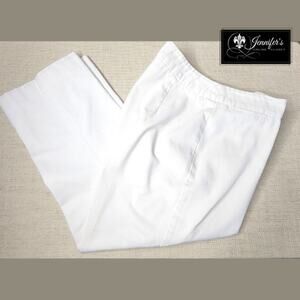 Jones Wear Sport Women's White Denim Cropped Pants Size 10